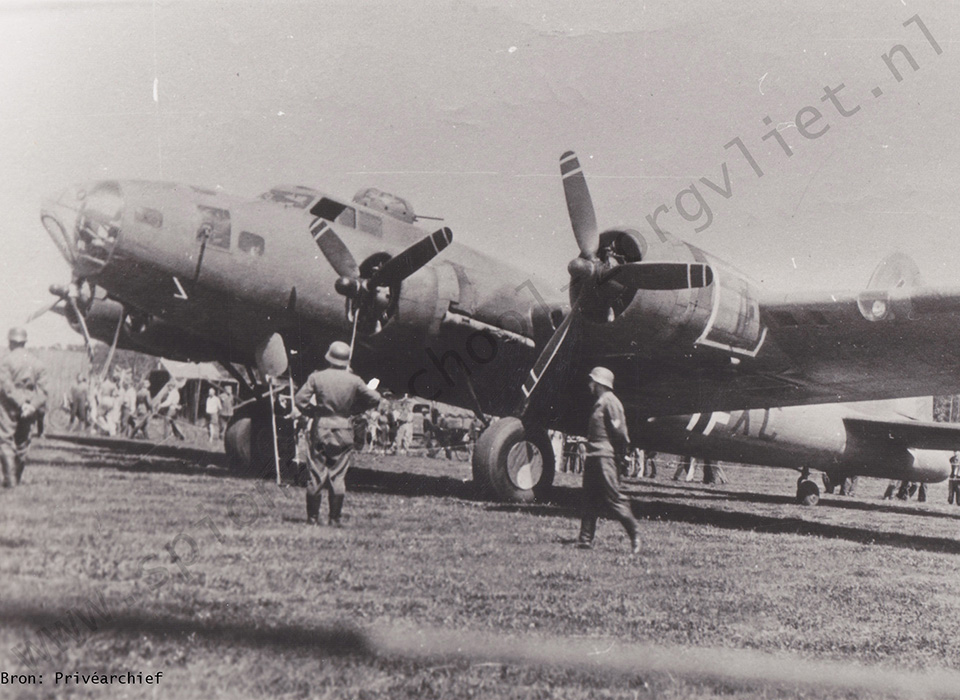 Een door de Duitsers buitgemaakte Flying Fortress